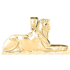 10K, 14K or 18K Gold Sphinx Pendant