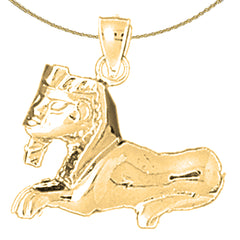 Colgante Esfinge de Oro de 10K, 14K o 18K
