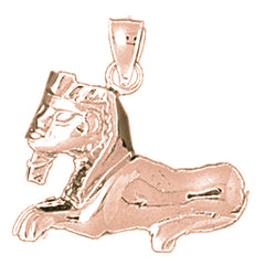 10K, 14K or 18K Gold Sphinx Pendant