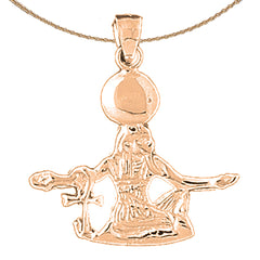 Colgante Esfinge de Oro de 10K, 14K o 18K