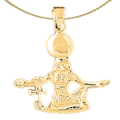 Colgante Esfinge de Oro de 10K, 14K o 18K