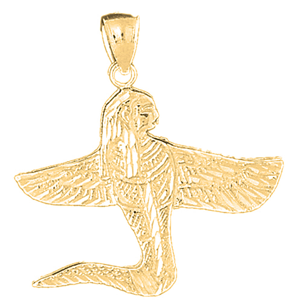 10K, 14K or 18K Gold Sphinx Pendant
