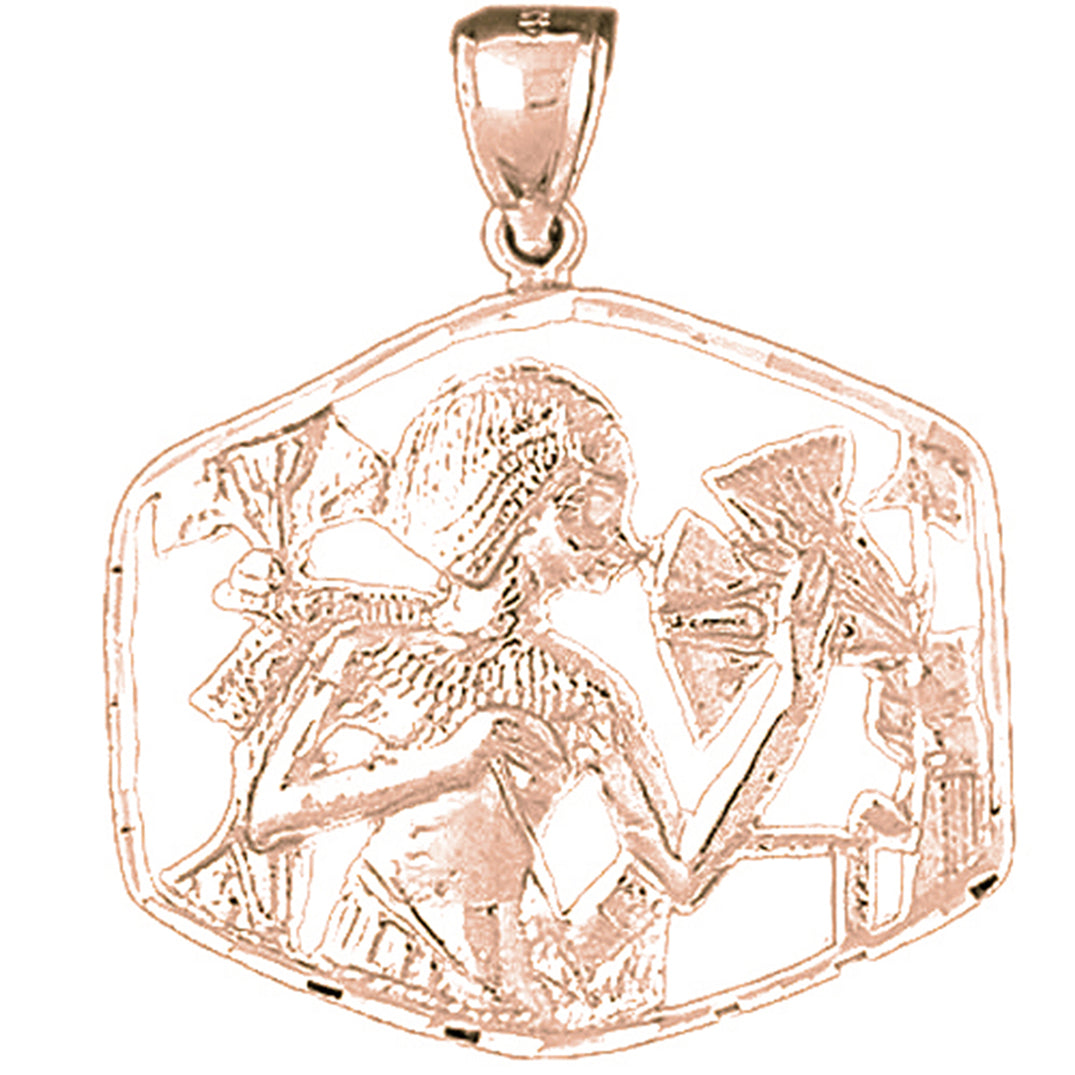 10K, 14K or 18K Gold Egyptian Pendant