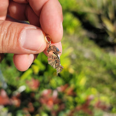 10K, 14K or 18K Gold Knight's Helmet Pendant