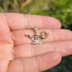 10K, 14K or 18K Gold Genie Lamp Pendant