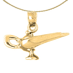 14K or 18K Gold Genie Lamp Pendant