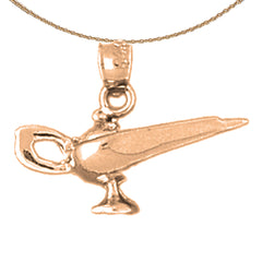 14K or 18K Gold Genie Lamp Pendant