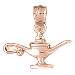 14K or 18K Gold Genie Lamp Pendant