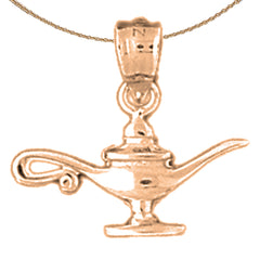 14K or 18K Gold Genie Lamp Pendant