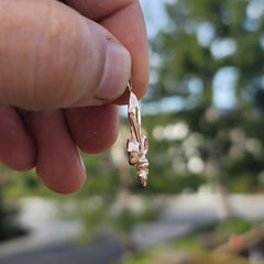 10K, 14K or 18K Gold Fleur de Lis Pendant