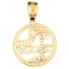 14K or 18K Gold Key West Pendant