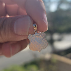 Colgante de oro de 14 quilates o 18 quilates de la Ruta 66 de EE. UU.