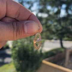 10K, 14K or 18K Gold Queen Mary, Long Beach Pendant