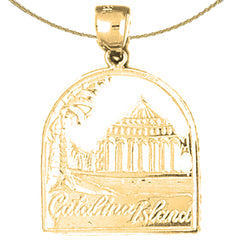 Colgante Isla Catalina de Oro de 10K, 14K o 18K