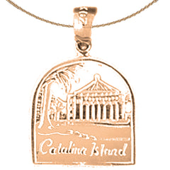Colgante Isla Catalina de Oro de 14K o 18K