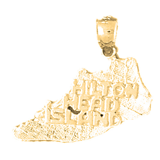 14K or 18K Gold Hilton Head Island Pendant