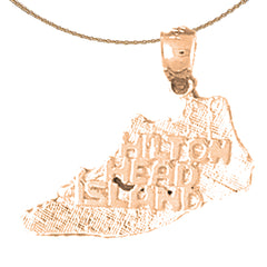 Colgante Hilton Head Island de oro de 14 quilates o 18 quilates