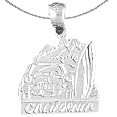 14K oder 18K Gold Kalifornien Anhänger