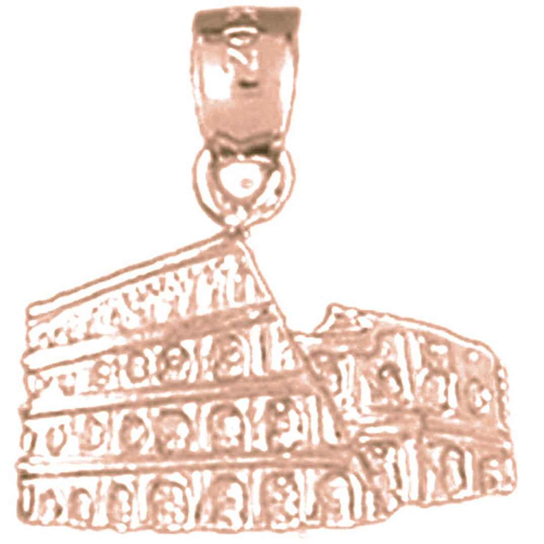 14K or 18K Gold Coliseum Pendant
