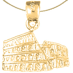 14K or 18K Gold Coliseum Pendant