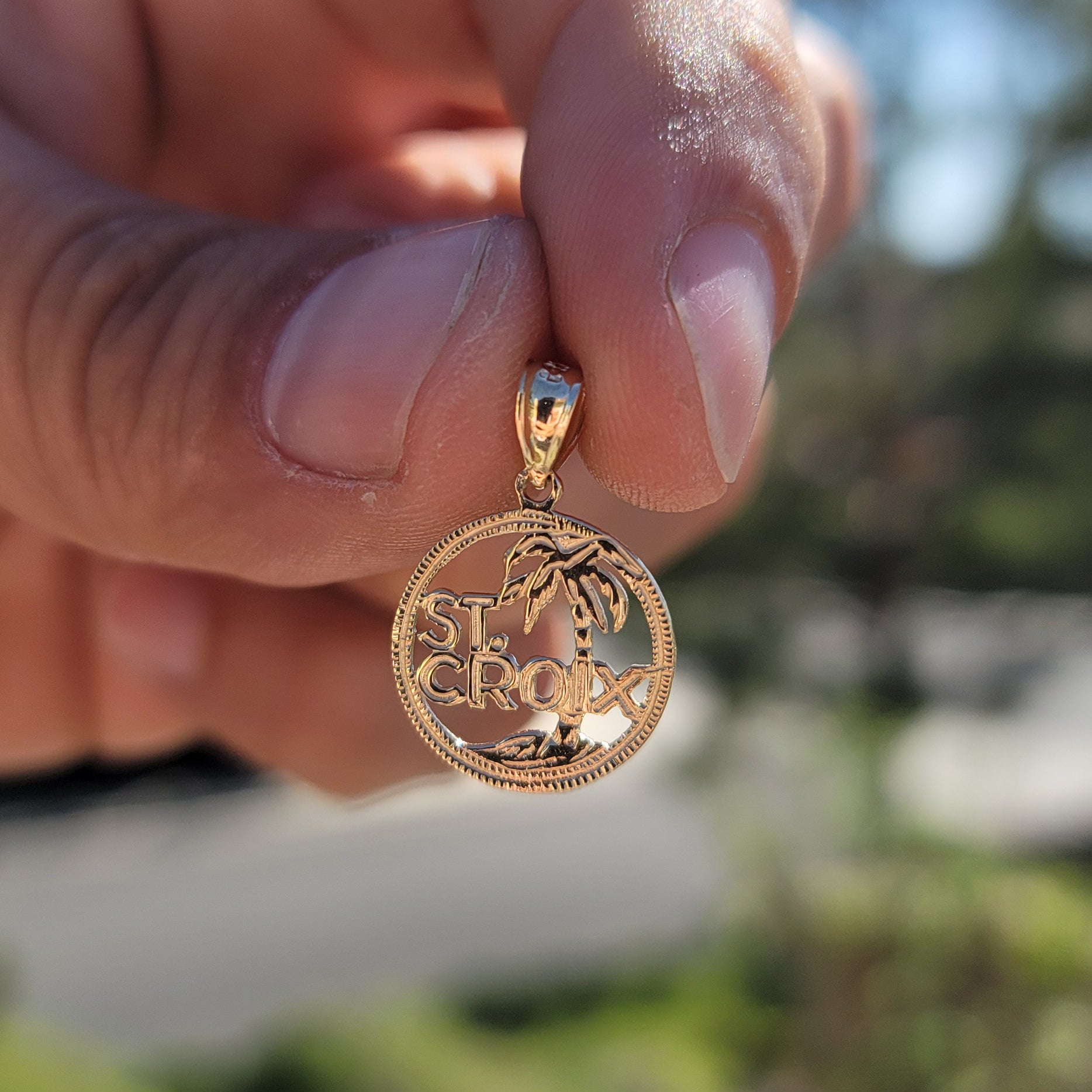 14K or 18K Gold St. Croix Pendant
