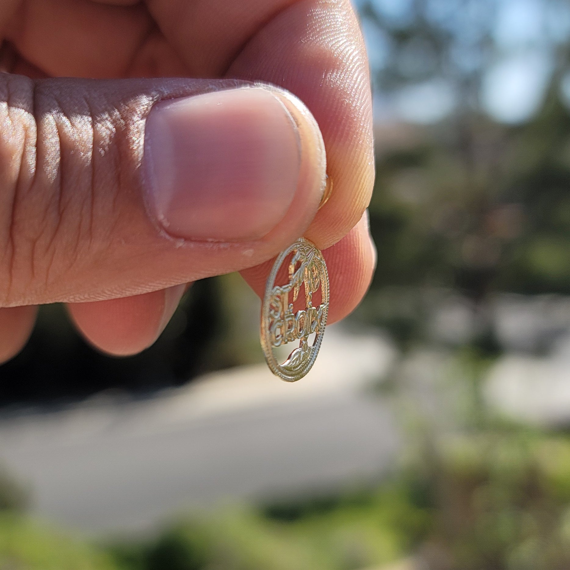 14K or 18K Gold St. Croix Pendant