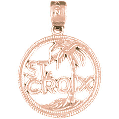 14K or 18K Gold St. Croix Pendant