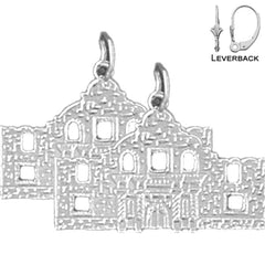 14K or 18K Gold Alamo Earrings