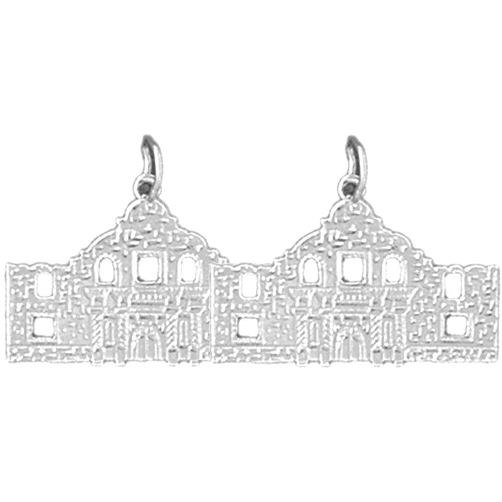 14K or 18K Gold 16mm Alamo Earrings