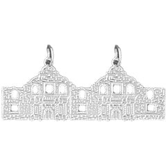 14K or 18K Gold 16mm Alamo Earrings