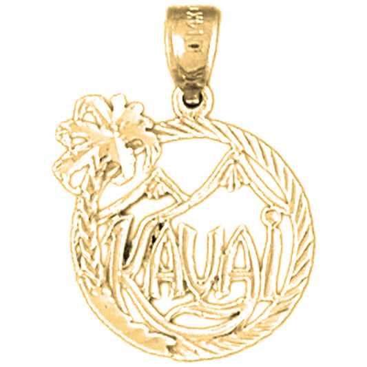 14K or 18K Gold Kauai Pendant