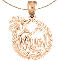 Kauai-Anhänger aus 14-karätigem oder 18-karätigem Gold