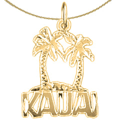 14K or 18K Gold Kauai Pendant