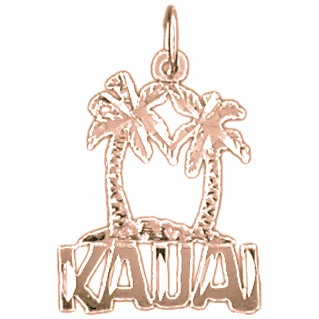 14K or 18K Gold Kauai Pendant