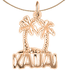 14K or 18K Gold Kauai Pendant