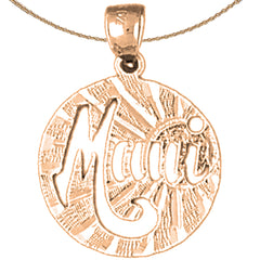 14K or 18K Gold Maui Pendant