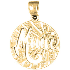 14K or 18K Gold Maui Pendant
