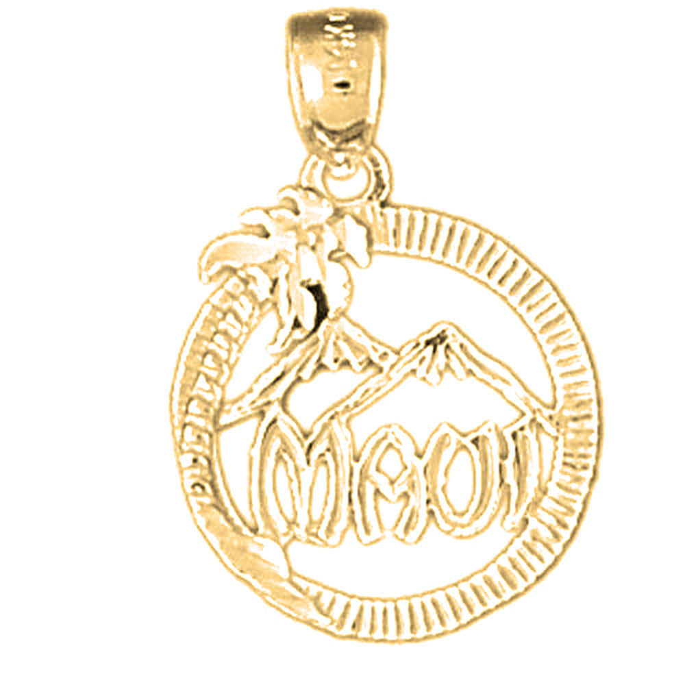 14K or 18K Gold Maui Pendant