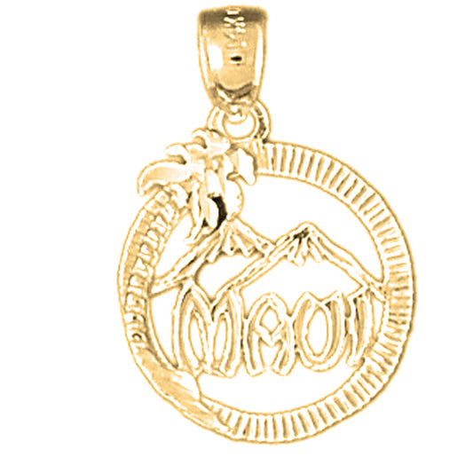 14K or 18K Gold Maui Pendant
