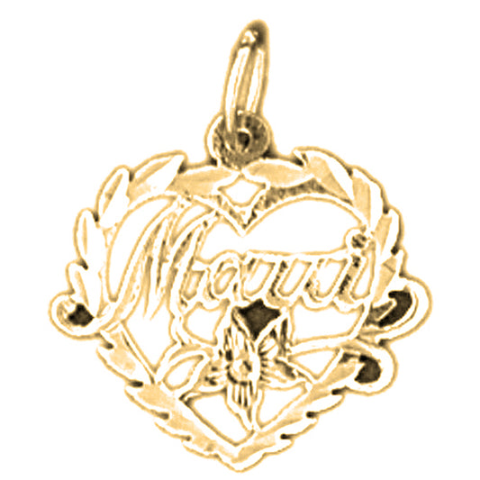 14K or 18K Gold Maui Pendant
