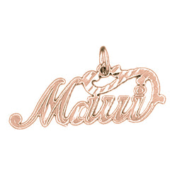 14K or 18K Gold Maui Pendant
