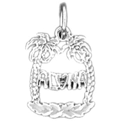 14K or 18K Gold Aloha Pendant