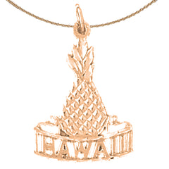 Colgante Hawaii de oro de 14 quilates o 18 quilates