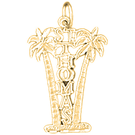 14K or 18K Gold St. Thomas Pendant