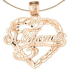 14K or 18K Gold St. Thomas Pendant