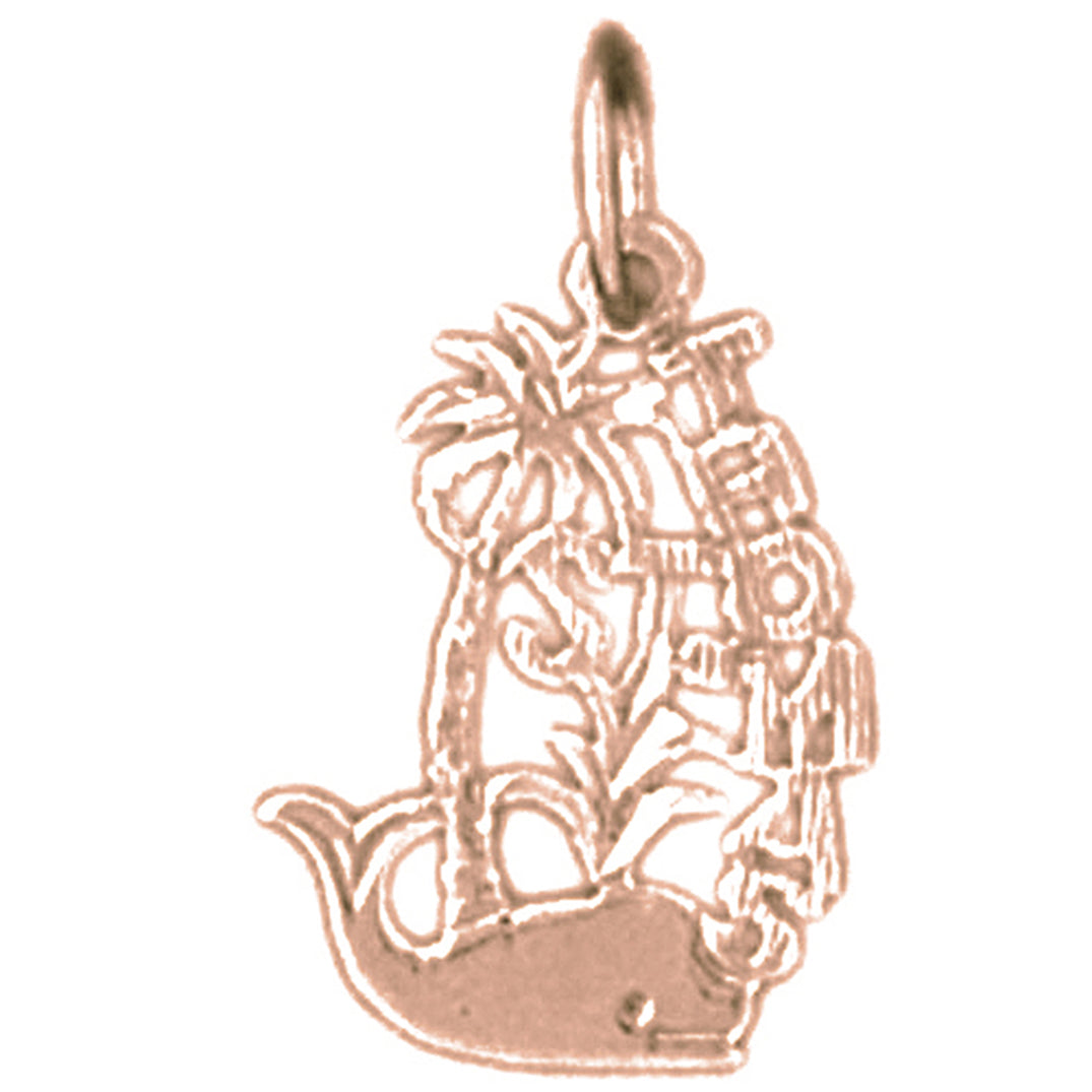 14K or 18K Gold St. Thomas Pendant