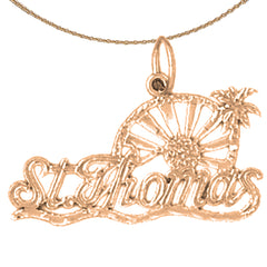 14K oder 18K Gold St. Thomas Anhänger