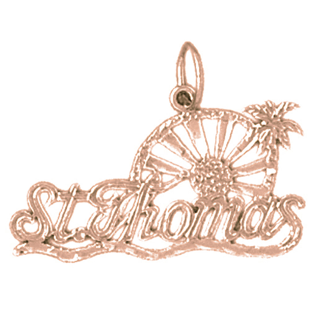 14K or 18K Gold St. Thomas Pendant