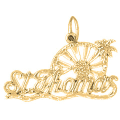 14K or 18K Gold St. Thomas Pendant