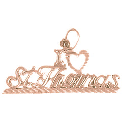 14K or 18K Gold St. Thomas Pendant